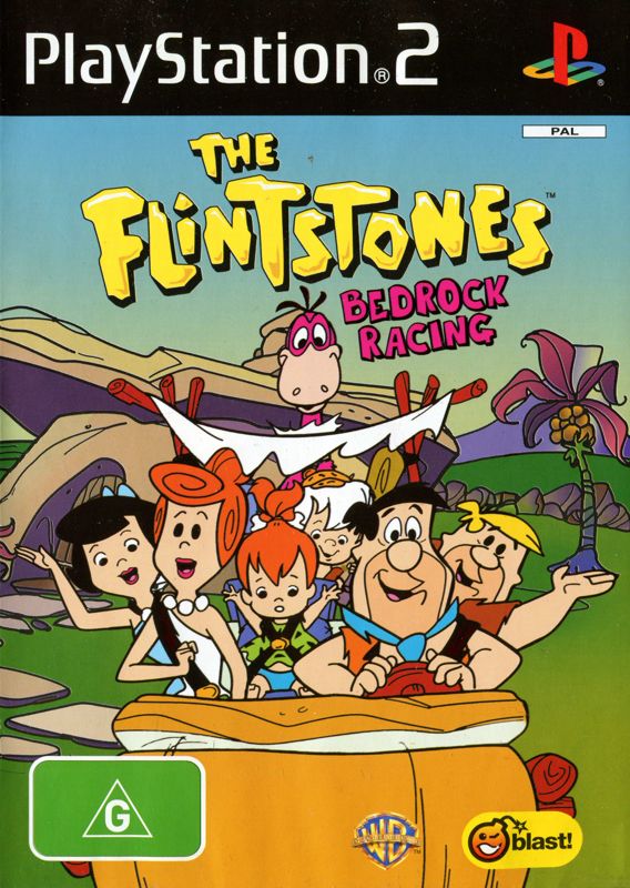 Flintstones: Bedrock Racing box art for Playstation 2